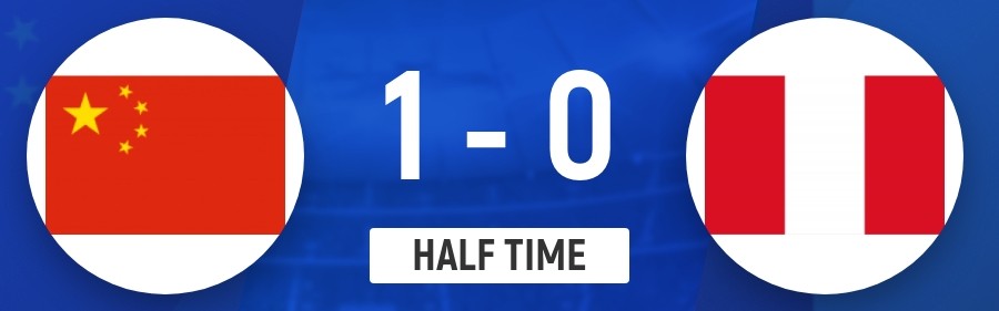 2026世界杯手机观看软件下载-半场-U16国足1-0秘鲁U16 刘凯源破门柯博文远射造险+失单刀